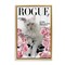 Stupell Industries Funny Floral Cat Magazine Floating Frame, design by Sasha